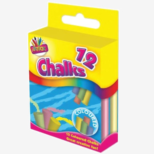 Tallon Coloured Chalks Pack 12 1209