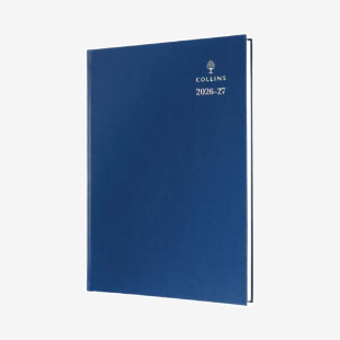 Collins Academic Diary Day Per Page A4 Blue 2026-2027 44MBLU26 CD44MBU26