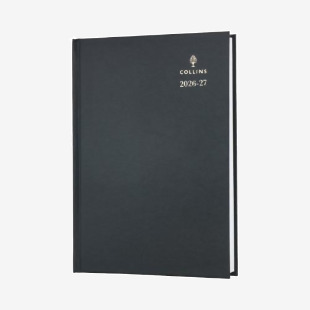Collins Academic Diary Day Per Page A5 Black 2026-2027 52MBLK26 CD52MBK26