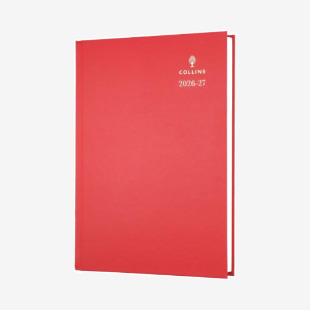 Collins Academic Diary Day Per Page A5 Red 2026-2027 52MRED26 CD52MR26
