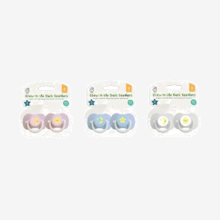 Glow in the Dark SoothersDummies x2 Assorted Pack of 24 BAB6500OB GEM86500
