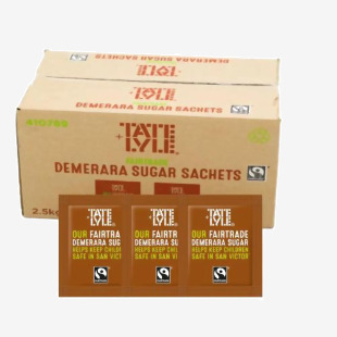 Tate & Lyle Fairtrade Sugar Sachets Brown 1000s NWT193