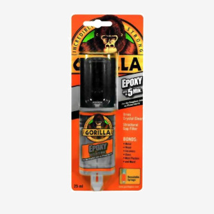 (D) Gorilla Epoxy Glue 25ml Resealable Syringe - PACK (10) NWT3866P