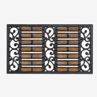 Fixtures Large Door Mat Heavy Duty Coco Scuff 100% Natural Coir Bristle 45 x 75cm NWT4696