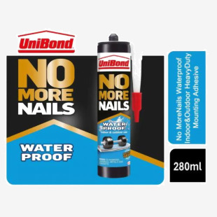 Unibond No More Nails Waterproof Adhesive Glue 280ml - PACK (12) NWT5360P