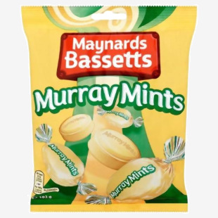 Maynards Bassetts Murray Mints Sweets Bag 193g, 1-36 Packs - PACK (12) NWT2970P