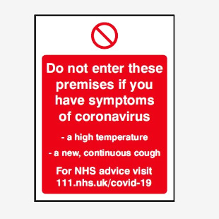 SECO DO NOT ENTER PREMISES Self Adhesive Vinyl Pictogram Sign with Peel and Stick Backing 150x200mm