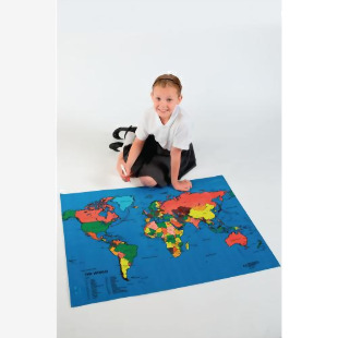 World Map Mat 730x990mm