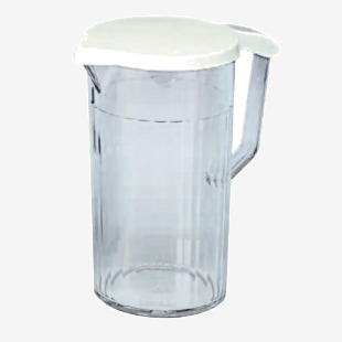 Clear Plastic Jug And Lid 1.1ltr