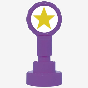 Xclamations Stamp Gold Star