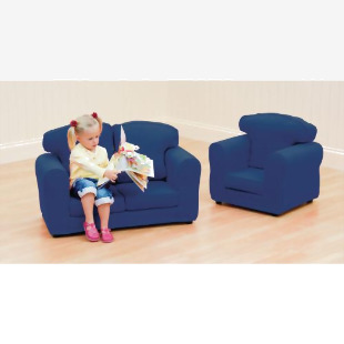 Kids Sofa Loose Cover Blue