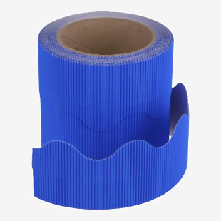 CM Corrugated Border Roll - Dark Blue