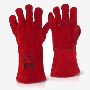 Beeswift Red Welders Gauntlet 14  (Box of 10) C2WN