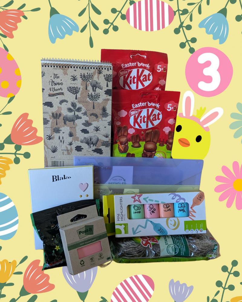 Picture of the contents of prize 3 for Easter Giveaway.