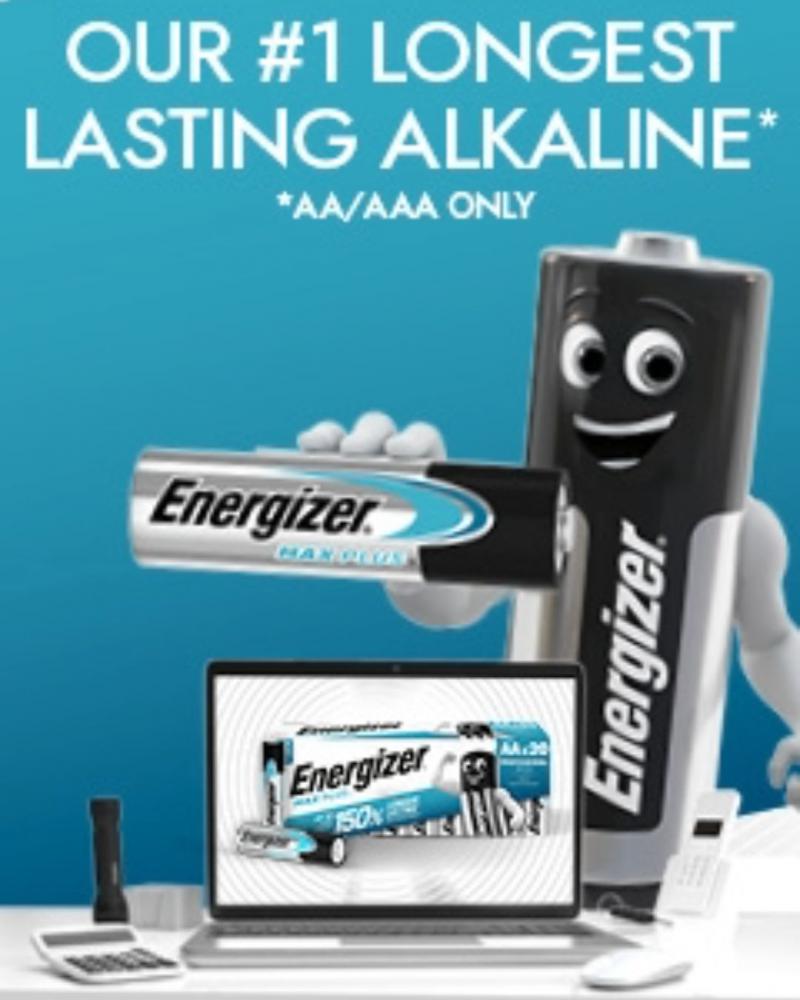 Energizer Max Plus Longest Lasting Alkaline