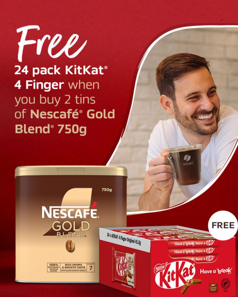 Nestle and Nescafe Promo Image for KitKat Offer.