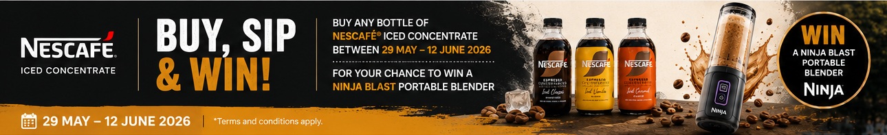 Win a ninja blast when you but Nescafe